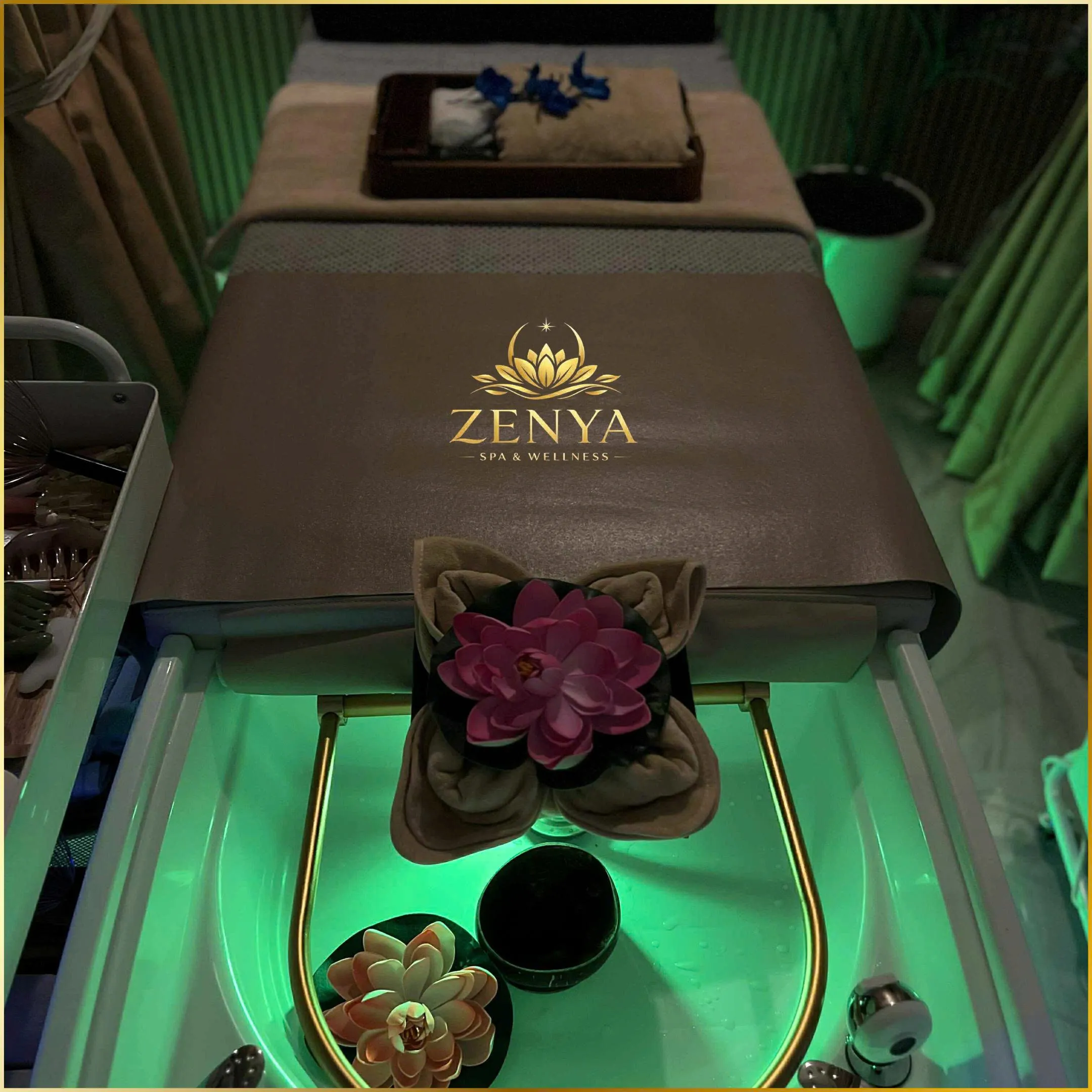 Luxury skincare products and holistic treatment at Zenya