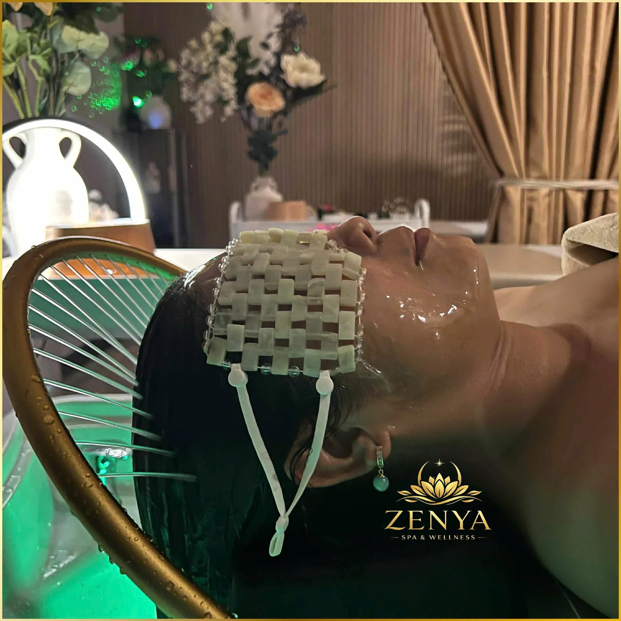 Russian manicure and nail art result at Zenya Spa