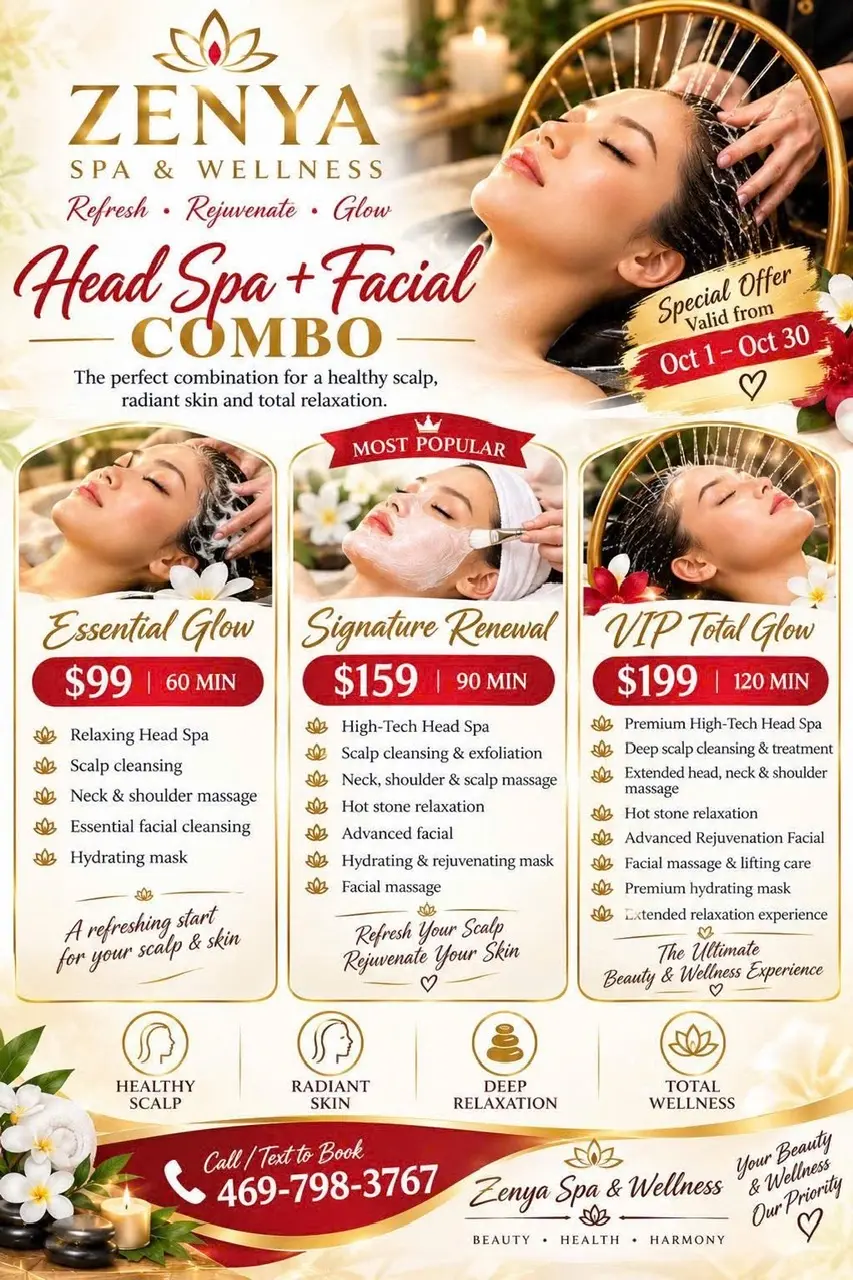 Zenya Spa & Wellness - Head Spa + Facial Combo